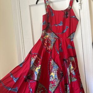 Trashy Diva Annette Dress Red Fans Size 8
